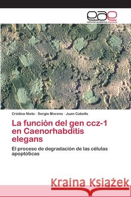 La función del gen ccz-1 en Caenorhabditis elegans Cristina Nieto, Sergio Moreno, Juan Cabello 9783659066412 Editorial Academica Espanola