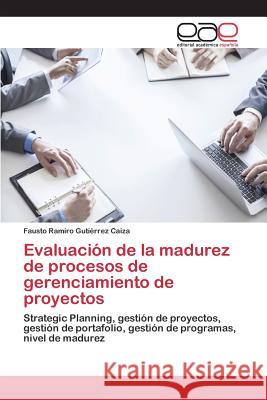Evaluación de la madurez de procesos de gerenciamiento de proyectos Gutiérrez Caiza Fausto Ramiro 9783659091889 Editorial Academica Espanola