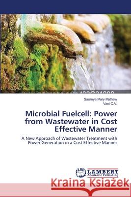 Microbial Fuelcell: Power from Wastewater in Cost Effective Manner Saumya Mary Mathew, Vani C V 9783659130762