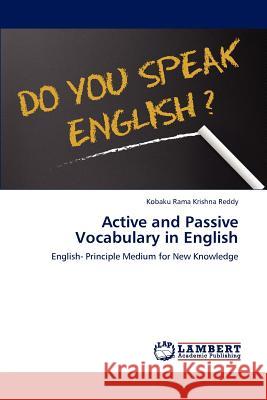 Active and Passive Vocabulary in English Kobaku Ram 9783659169854 LAP Lambert Academic Publishing