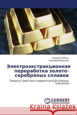 Elektroekstraktsionnaya Pererabotka Zoloto-Serebryanykh Splavov  9783659229329 LAP Lambert Academic Publishing