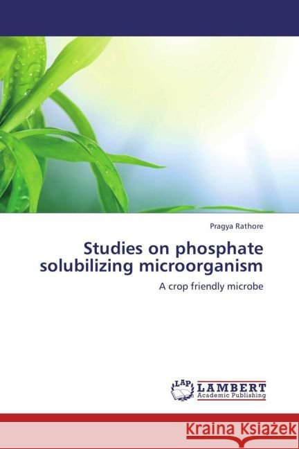 Studies on phosphate solubilizing microorganism : A crop friendly microbe Rathore, Pragya 9783659266805
