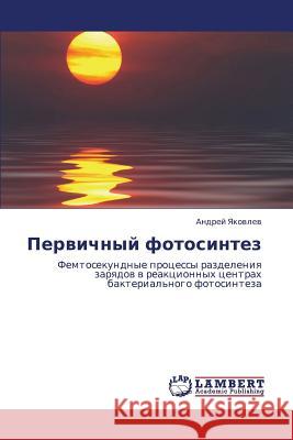 Pervichnyy Fotosintez Yakovlev Andrey 9783659412011 LAP Lambert Academic Publishing
