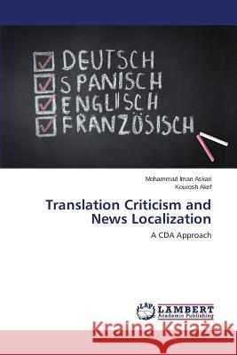 Translation Criticism and News Localization Askari Mohammad Iman 9783659541339 LAP Lambert Academic Publishing