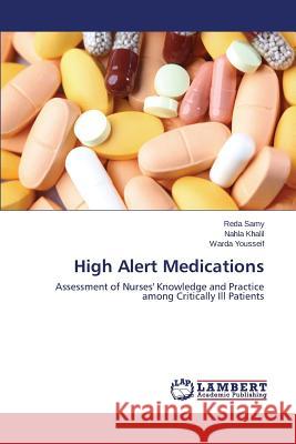 High Alert Medications Samy Reda 9783659577710 LAP Lambert Academic Publishing