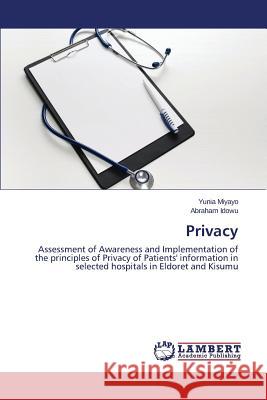Privacy Miyayo Yunia 9783659649578 LAP Lambert Academic Publishing