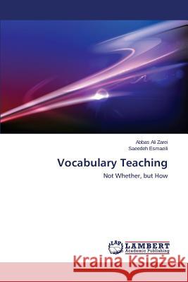 Vocabulary Teaching Zarei Abbas Ali 9783659663734 LAP Lambert Academic Publishing
