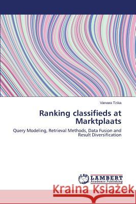 Ranking classifieds at Marktplaats Tzika Varvara 9783659682469