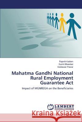 Mahatma Gandhi National Rural Employment Guarantee Act Kadam Rajesh 9783659683589 LAP Lambert Academic Publishing