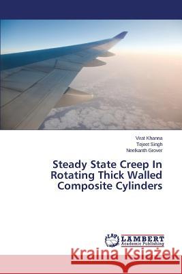 Steady State Creep In Rotating Thick Walled Composite Cylinders Khanna Virat                             Singh Tejeet                             Grover Neelkanth 9783659712036