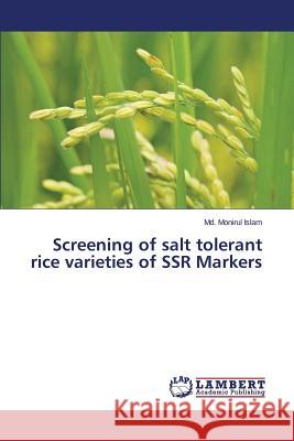 Screening of salt tolerant rice varieties of SSR Markers Islam MD Monirul 9783659745027
