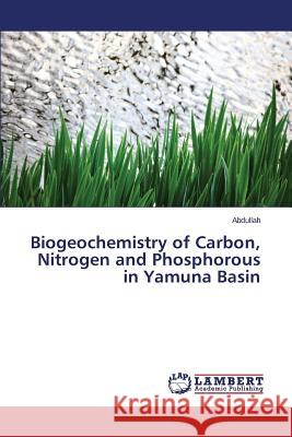 Biogeochemistry of Carbon, Nitrogen and Phosphorous in Yamuna Basin II Abdullah 9783659768217 LAP Lambert Academic Publishing