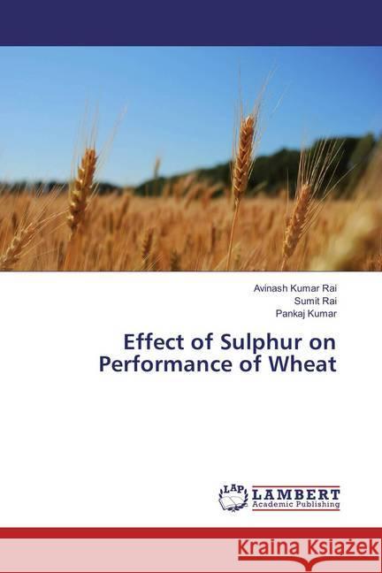 Effect of Sulphur on Performance of Wheat Rai, Avinash Kumar; Rai, Sumit; Kumar, Pankaj 9783659866791 LAP Lambert Academic Publishing