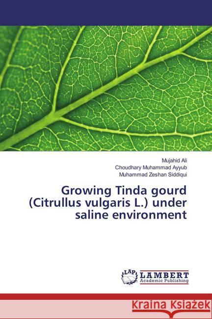 Growing Tinda gourd (Citrullus vulgaris L.) under saline environment Ali, Mujahid; Ayyub, Choudhary Muhammad; Siddiqui, Muhammad Zeshan 9783659890215