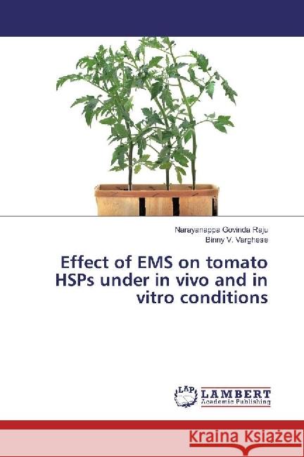 Effect of EMS on tomato HSPs under in vivo and in vitro conditions Raju, Narayanappa Govinda; Varghese, Binny V. 9783659937033 LAP Lambert Academic Publishing