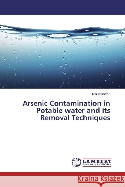 Arsenic Contamination in Potable water and its Removal Techniques Namdeo, Mini 9783659966163 LAP Lambert Academic Publishing