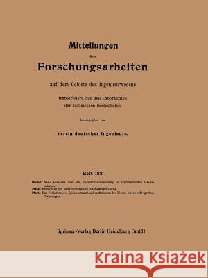 Mitteilungen Über Forschungsarbeiten Auf Dem Gebiete Des Ingenieurwesens: Insbesondere Aus Den Laboratorien Der Technischen Hochschulen Häußer, F. 9783662017654 Springer