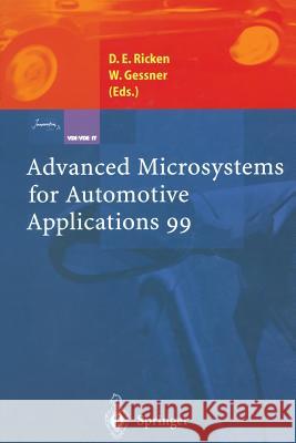 Advanced Microsystems for Automotive Applications 99 Ricken, Detlef E. 9783662038406 Springer
