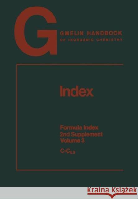 Index: Formula Index Bohrer, Rainer 9783662061930 Springer