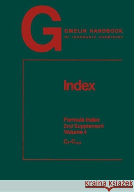 Index: Formula Index Bohrer, Rainer 9783662075142 Springer