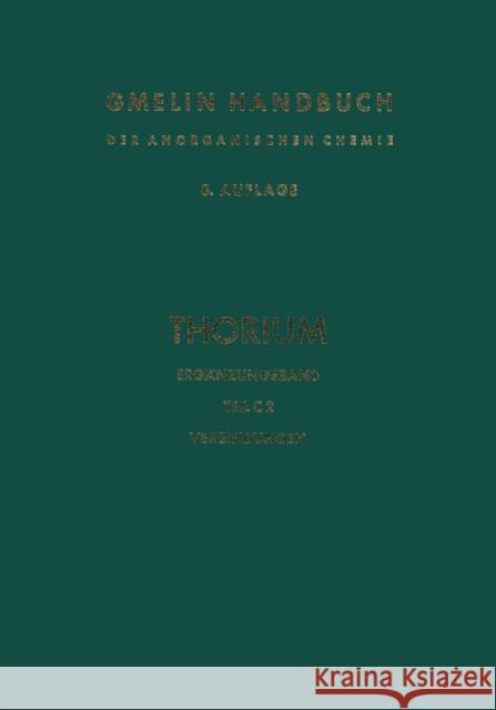 Thorium Rudolf Keim 9783662102886 Springer