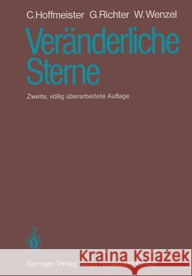 Veränderliche Sterne Hoffmeister, C. 9783662107591 Springer
