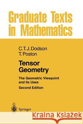 Tensor Geometry: The Geometric Viewpoint and Its Uses Dodson, C. T. J. 9783662131176 Springer