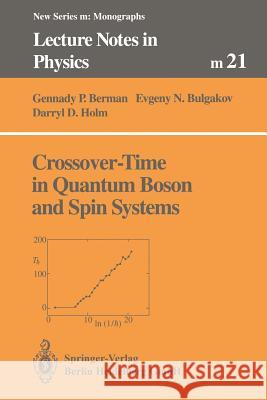 Crossover-Time in Quantum Boson and Spin Systems  9783662145067 Springer