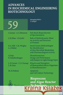 Bioprocess and Algae Reactor Technology, Apoptosis Thomas Scheper M. Al-Rubeai J. F. Cornet 9783662148204 Springer