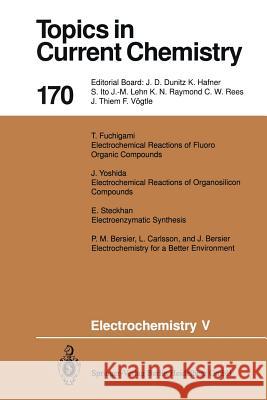 Electrochemistry V Eberhard Steckhan J. Bersier P. M. Bersier 9783662149171