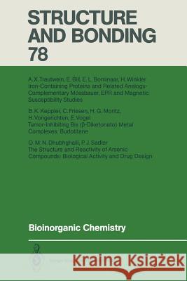 Bioinorganic Chemistry E. Bill, E.L. Bominaar, O.M.N. Dhubhghaill, C. Friesen, B.K. Keppler, H.G. Moritz, P.J. Sadler, A.X. Trautwein, E. Vogel 9783662150139