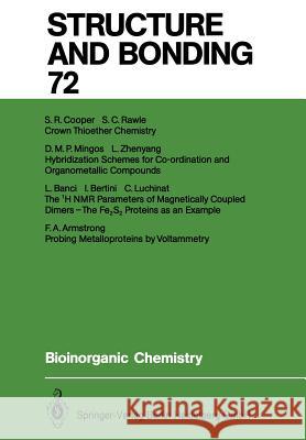 Bioinorganic Chemistry Fraser A. Armstrong Lucia Banci Ivano Bertini 9783662150474 Springer