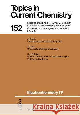 Electrochemistry IV Hans-Jurgen Schafer 9783662150559