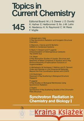 Synchrotron Radiation in Chemistry and Biology I M. Verdaguer 9783662151099