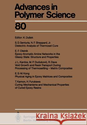 Epoxy Resins and Composites IV Karel Dusek R. Dave M. P. Dudukovic 9783662151808