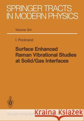 Surface Enhanced Raman Vibrational Studies at Solid Gas Interfaces I. Pockrand 9783662152737 Springer