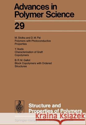 Structure and Properties of Polymers  9783662154540 Springer