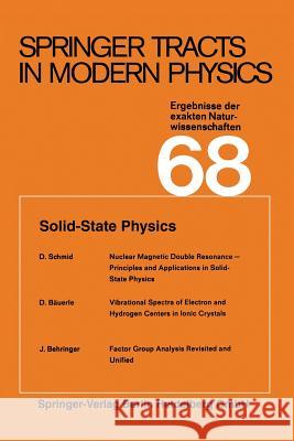 Solid-State Physics Gerhard Hohler                           Atsushi Fujimori                         Johann Kuhn 9783662155660