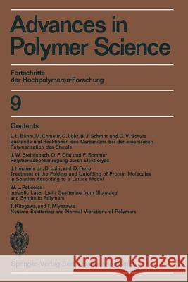 Advances in Polymer Science: Fortschritte Der Hochpolymeren-Forschung Cantow, H. -J 9783662155844 Springer