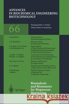 Bioanalysis and Biosensors for Bioprocess Monitoring Bernhard Sonnleitner 9783662156384 Springer