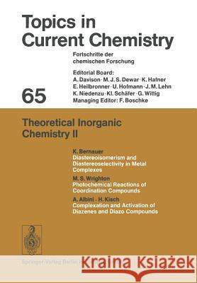 Theoretical Inorganic Chemistry II Friedrich L. Boschke 9783662159804 Springer