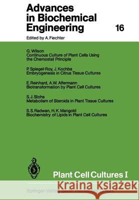 Plant Cell Cultures I Karl Schugerl                            T. Scheper                               Shimshon Belkin 9783662159941 Springer