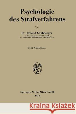 Psychologie Des Strafverfahrens Grassberger, Roland 9783662231340