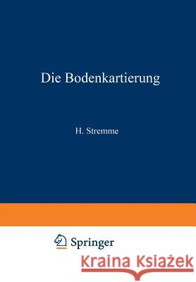 Die Bodenkartierung Fritz Giesecke Edwin Blanck 9783662235607