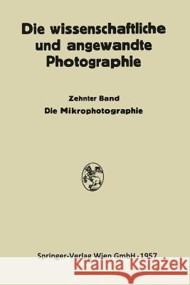 Die Mikrophotographie Kurt Michel 9783662240403 Springer