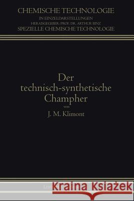 Der Technisch-Synthetische Campher  9783662242933 Springer
