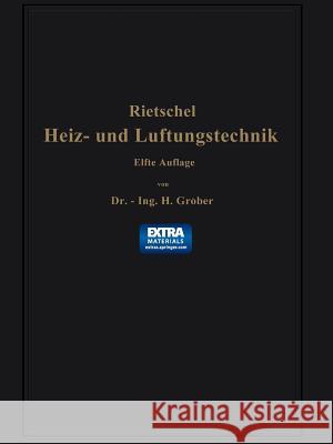 H. Rietschels Leitfaden Der Heiz- Und Lüftungstechnik Rietschel, Hermann 9783662269879 Springer