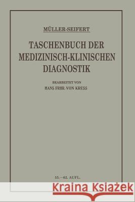 Taschenbuch Der Medizinisch Klinischen Diagnostik Friedrich Vo Otto Seifert Hans Frh Vo 9783662299180