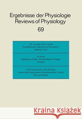 Ergebnisse Der Physiologie Biologischen Chemie Und Experimentellen Pharmakologie / Reviews of Physiology Biochemistry and Experimental Pharmacology Adrian, R. H. 9783662309582 Springer