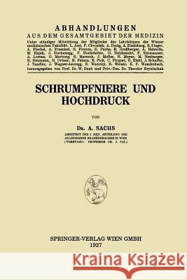 Schrumpfniere Und Hochdruck Arpad Sachs 9783662342244 Springer